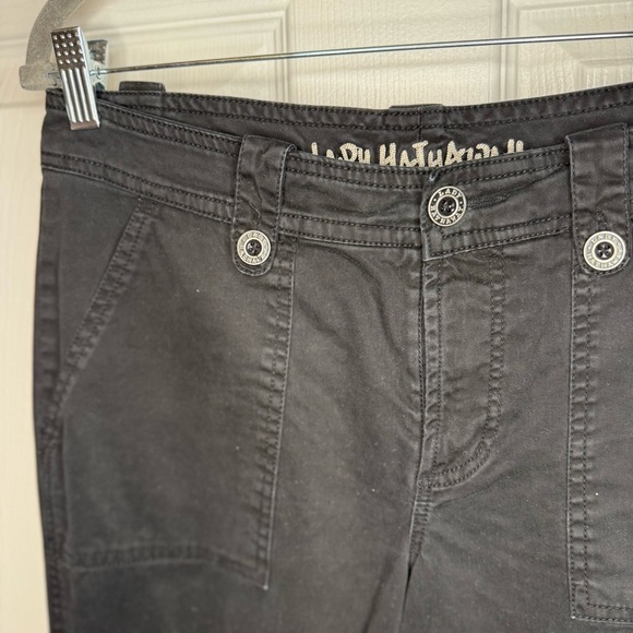 Lady Hathaway 90’s Vintage Black Bootcut Chino Pants Size 8 GUC - Picture 2 of 5